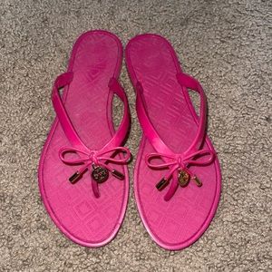 Tory Burch Hot Pink/Hot Red/Magenta? Jelly Sandals size 7